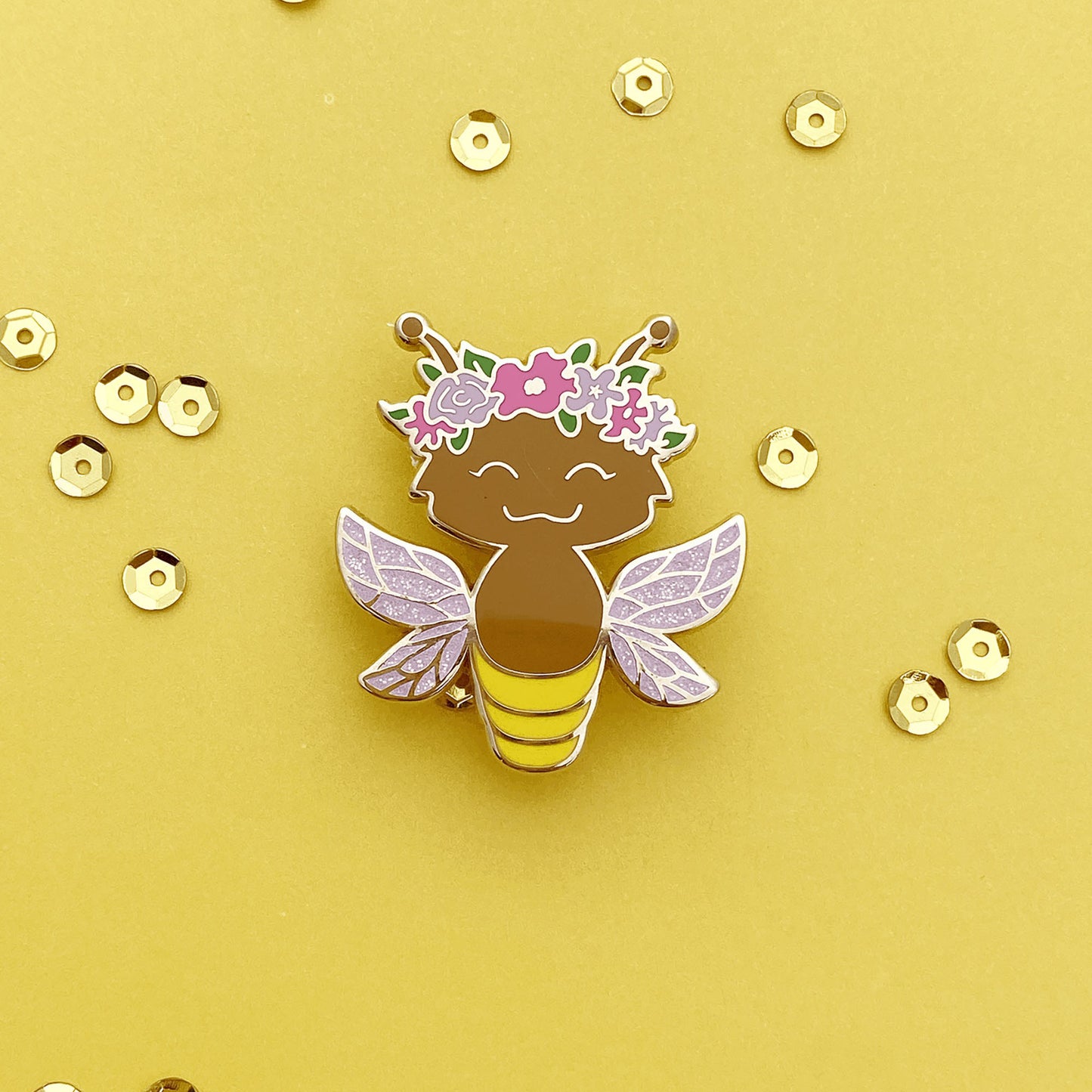 Firefly Fairy enamel pin