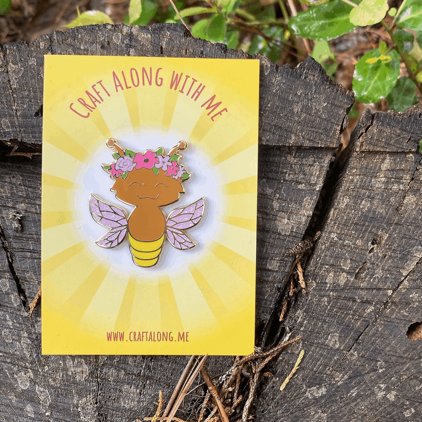Firefly Fairy enamel pin