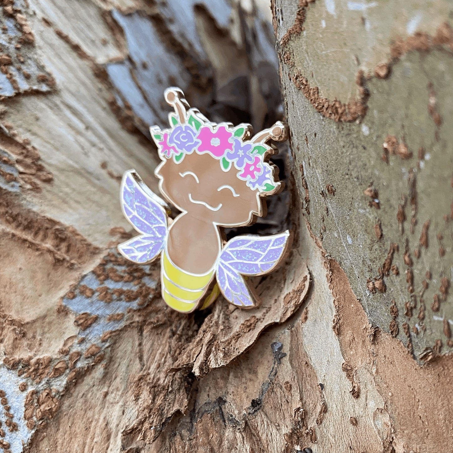 Firefly Fairy enamel pin
