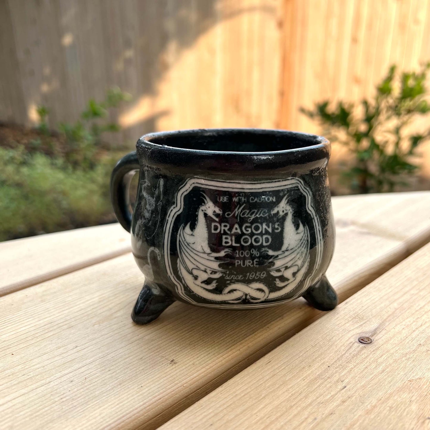 Halloween ceramic cauldron mug