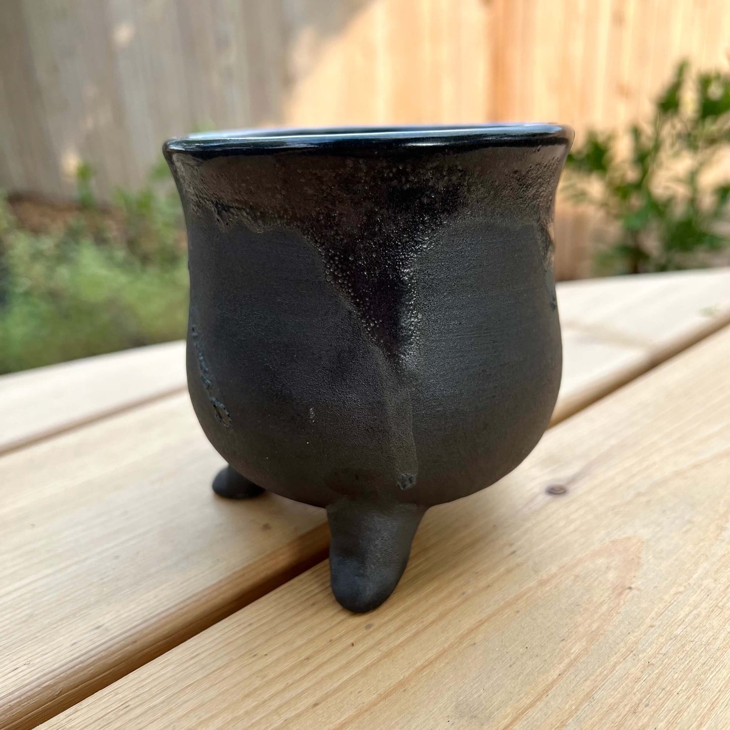 Halloween ceramic cauldron mug