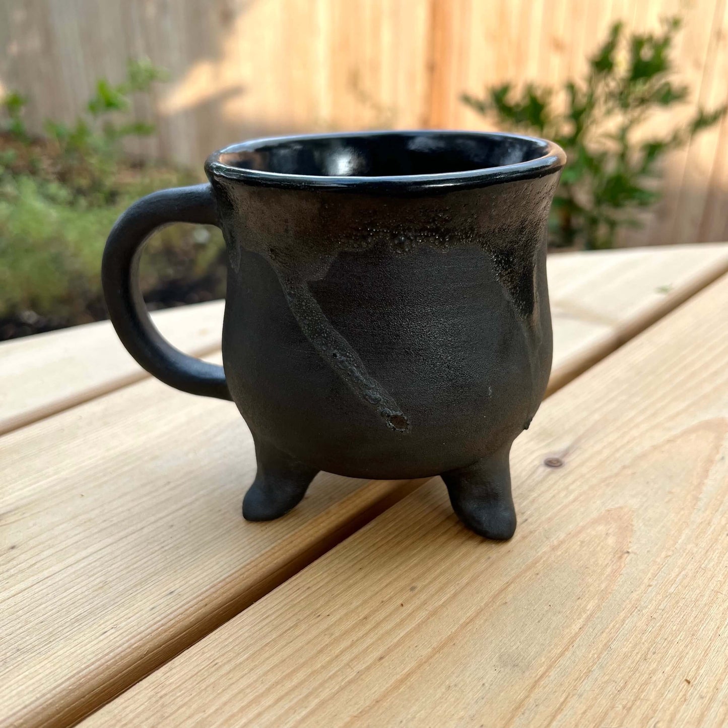 Halloween ceramic cauldron mug