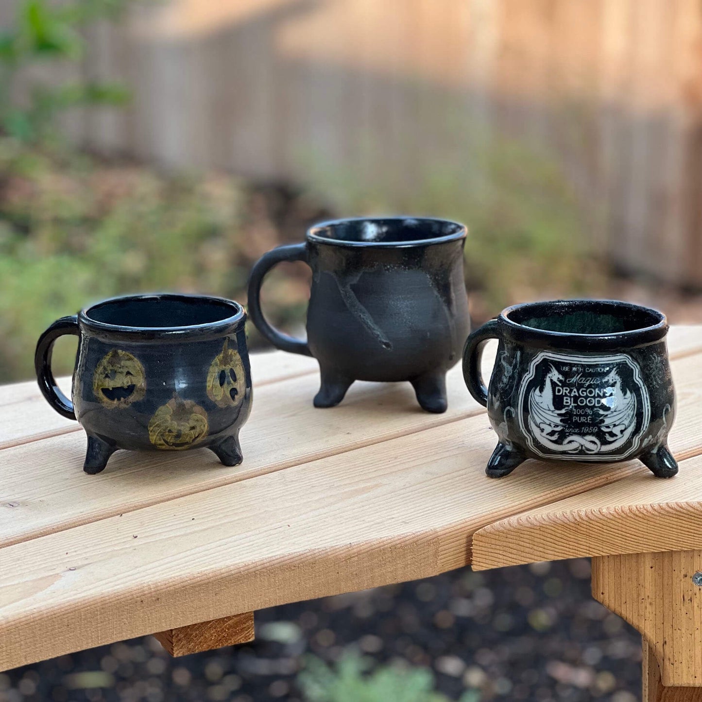 Halloween ceramic cauldron mug