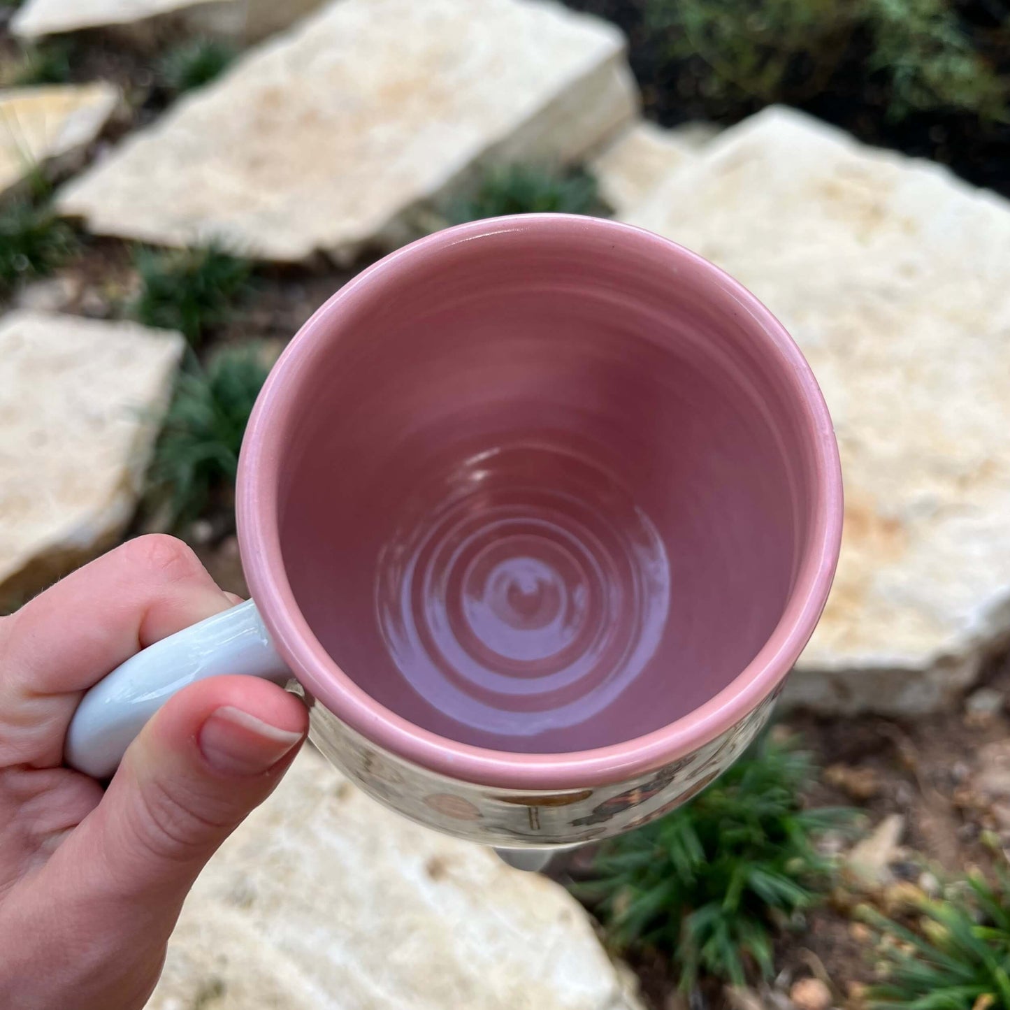 Halloween ceramic cauldron mug