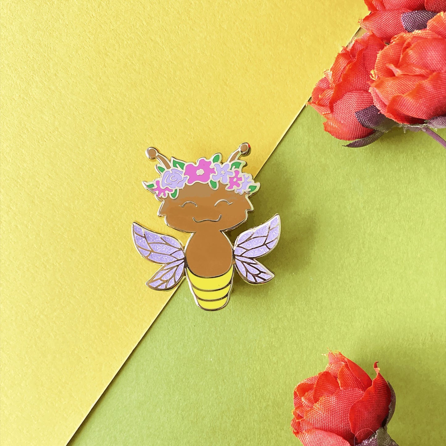 Firefly Fairy enamel pin
