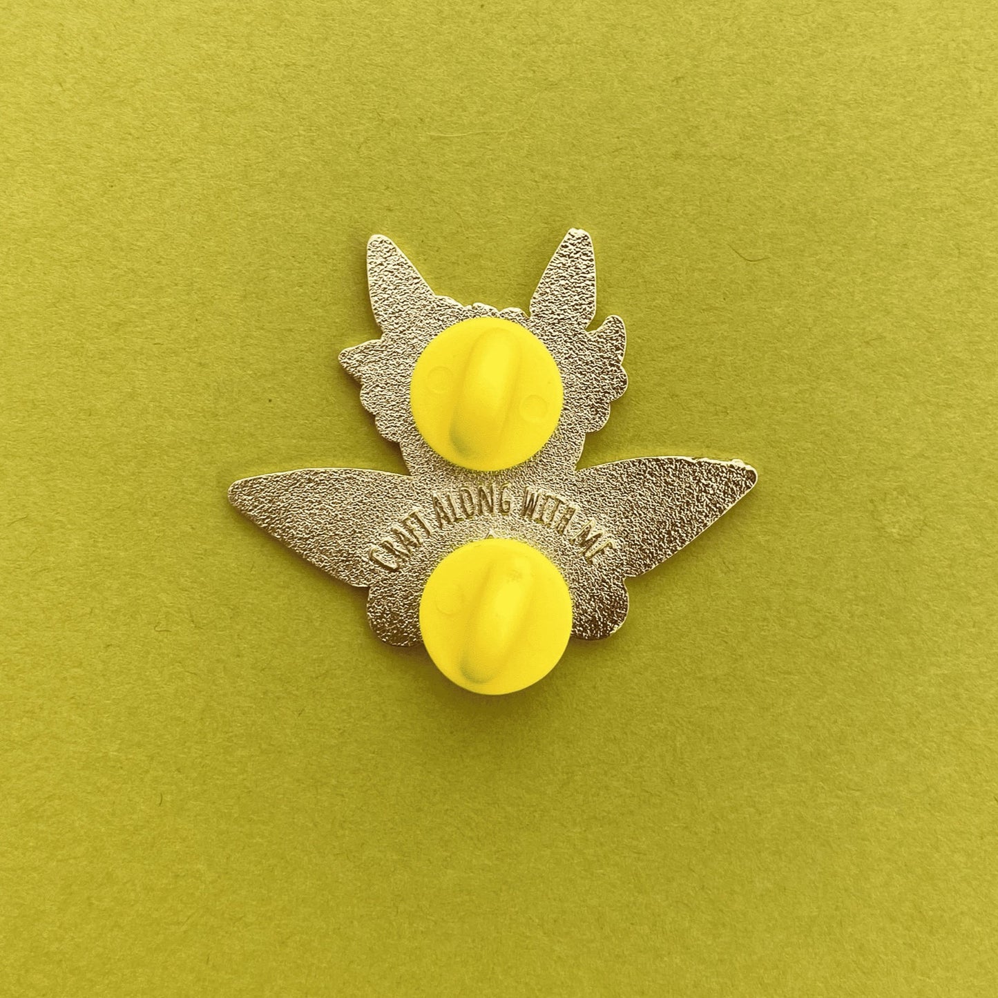 Winter moth fairy enamel pin